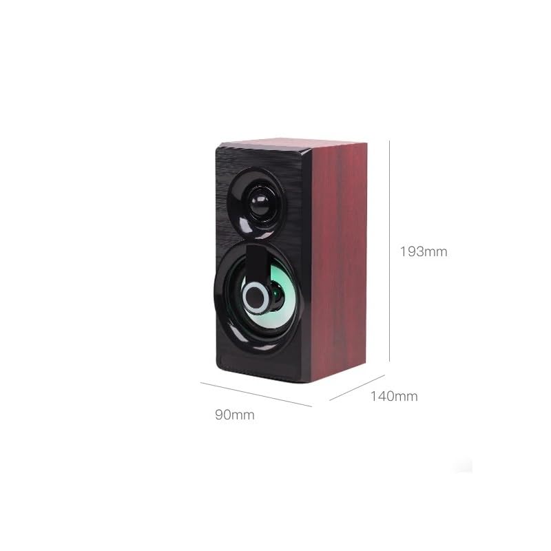 Music Speakers Wired Mini Computer Speakers Bass Stereo Home Speaker for Laptop Desktop Smart Phones(D)