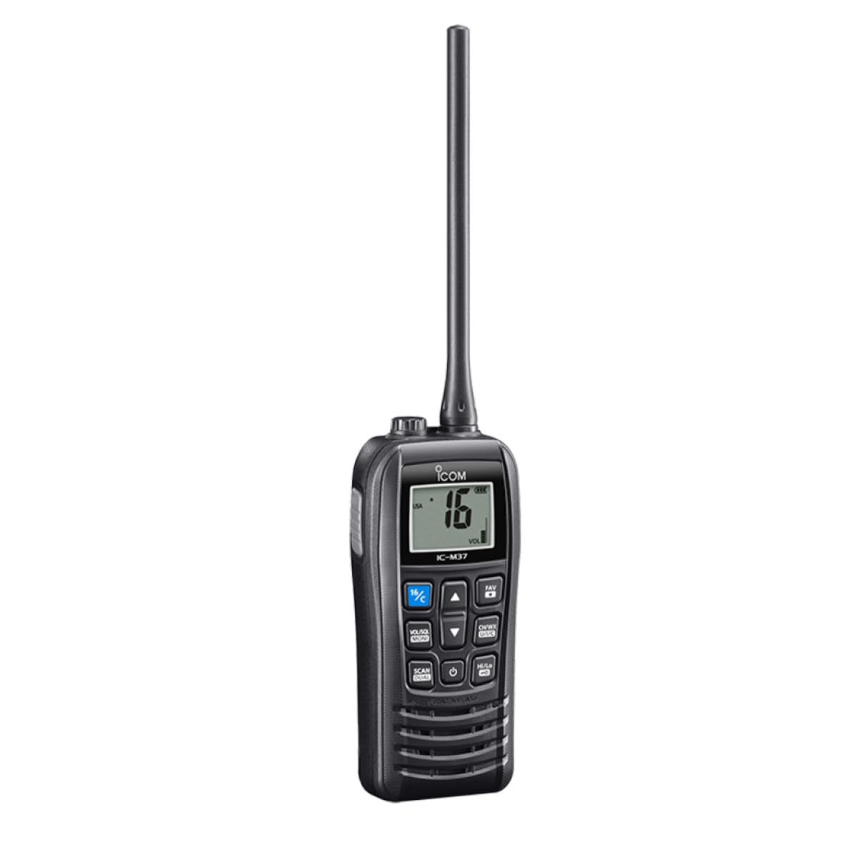 Icom IC-M37 31 USA VHF Marine Transceiver Radio with Float'n Flash, 6-Watt