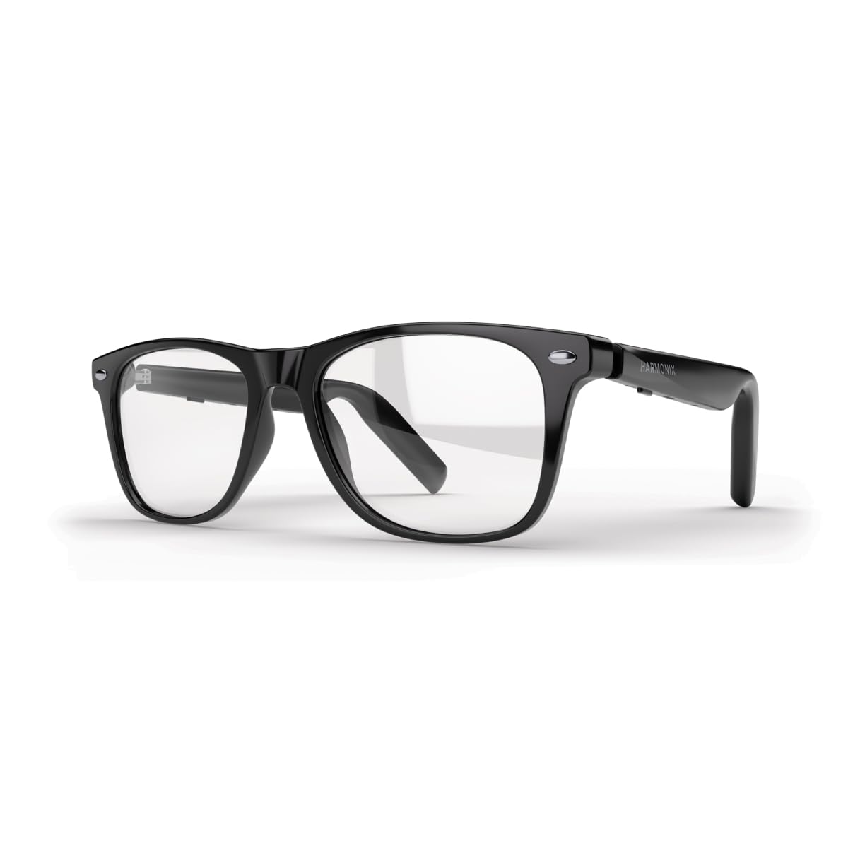 Harmonix SonaVue Smart Glasses, Bluetooth Audio Glasses with Open-Ear Sound, 1.0D Readers, Black