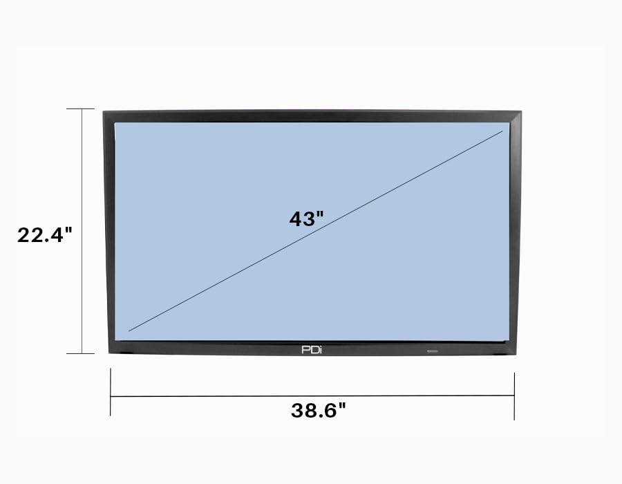 PDI 43" A-Series Smart HDTV Hospital Display