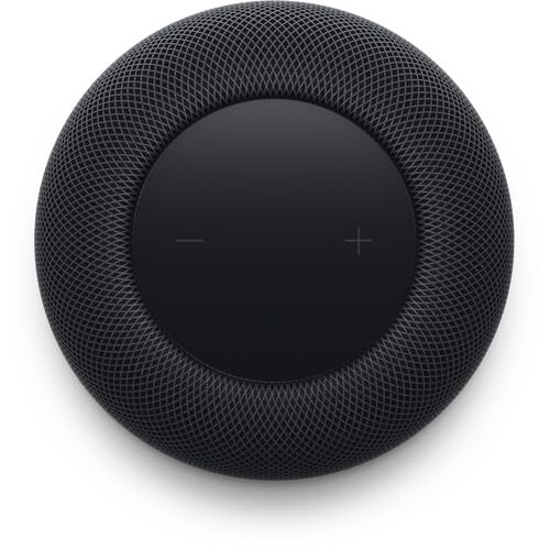 Apple HomePod Smart Speaker 2nd Generation, Siri Speaker + Power Cable + Apple 1 Year Limited Warranty (Midnight)