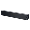 2x5W Desktop Speaker BT5.0 Soundbar Alarm Clock Time Display Support AUX in TF Card for TV Latop PC Smartphone