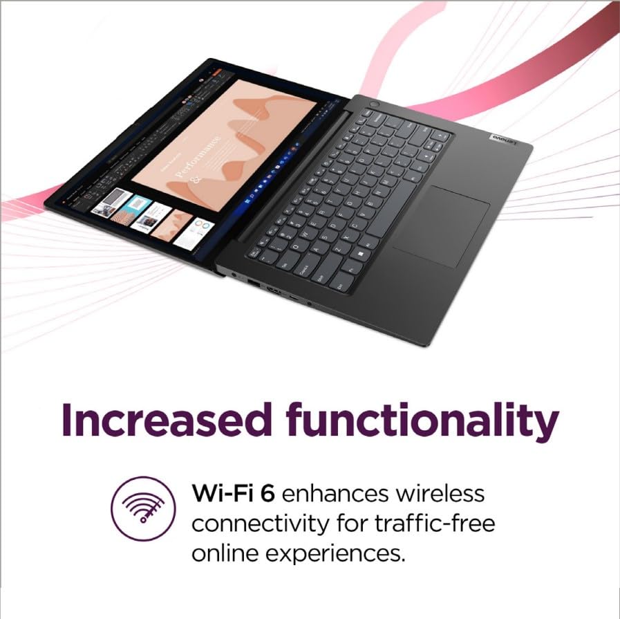 Lenovo V14 G5 Hybrid Work Laptop - 14" FHD Display - Core 7-240H - 16GB Memory - 512GB Storage - Integrated UHD Graphics - Windows 11 Home - Business Black