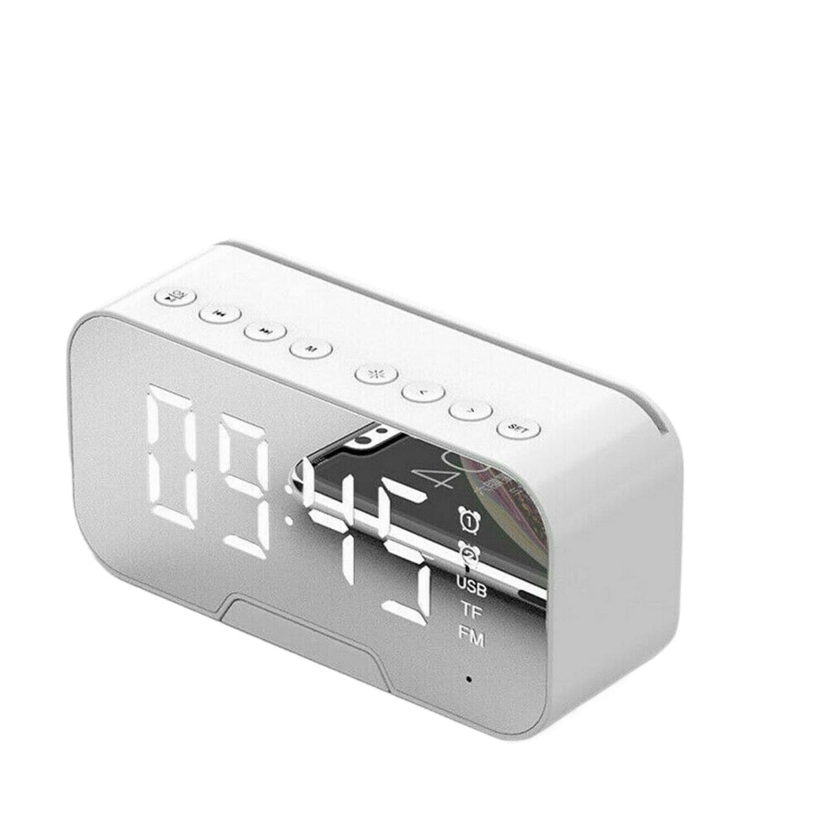 LED Digital Electronic Desktop Clock Snooze Alarm Time Temperature Display