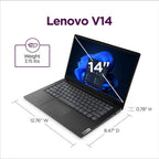 Lenovo V14 G5 Hybrid Work Laptop - 14" FHD Display - Core 7-240H - 16GB Memory - 512GB Storage - Integrated UHD Graphics - Windows 11 Home - Business Black
