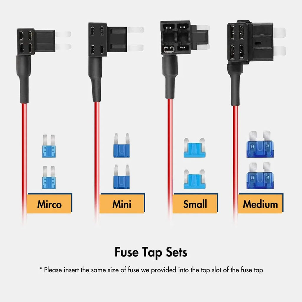 WOLFBOX G840S & 4A USB C Dash Cam Hardwire Kit