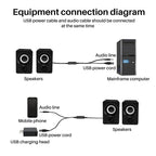 Surround Computer Speakers with Stereo Wired Powered Multimedia Speaker for PC/Laptops/Smart Phone