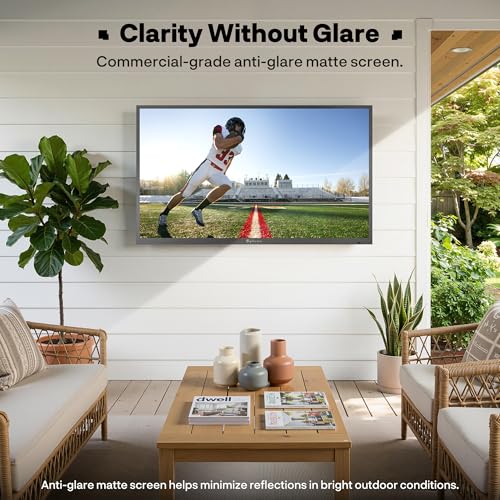 SYLVOX 65" Outdoor TV with Wall Mount, Anti‑Glare, Dolby Atmos, Google TV
