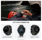 Wearable4U Garmin Fenix 8 Pro – 51mm AMOLED LTE & Satellite Connected Multisport GPS Smartwatch, inReach Technology: Sapphire Carbon Gray DLC Titanium w/Black-Pebble Gray Silicone Band Power Bundle