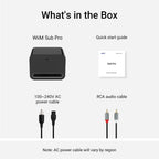 WiiM Sub Pro Smart Wireless Subwoofer with RoomFit™ Bass, Black