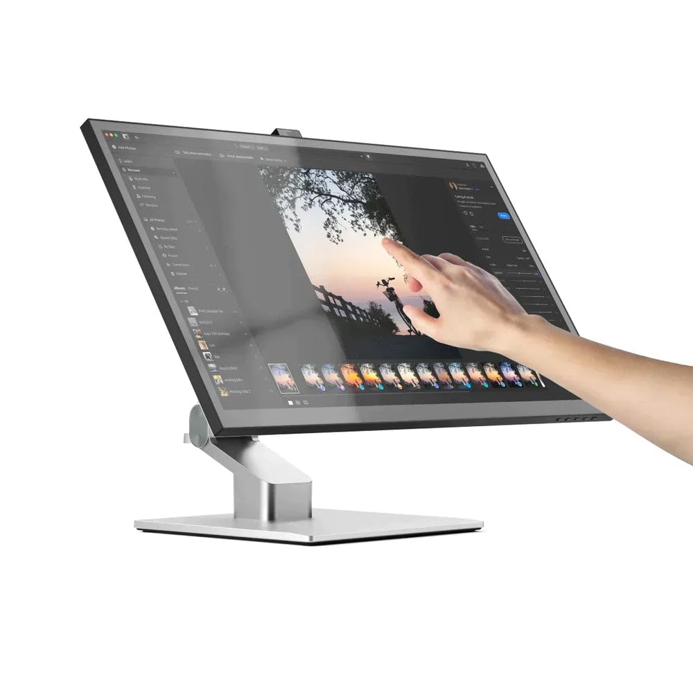 ALOGIC Clarity Fold Touch 27” 4K UHD Touchscreen Monitor with Fold Stand, USB-C with 65W Power Delivery, Built-in Webcam, Multi-Touch Display, HDMI & USB Hub – Compatible with Mac & Windows