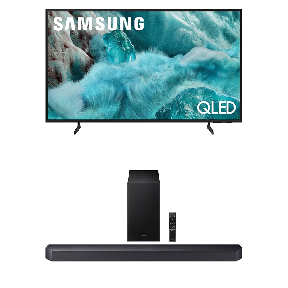 Samsung 75-Inch Class QLED Q7F Series Samsung Vision AI Smart TV (2025 Model, 75Q7F) + Samsung B-Series Soundbar HW-B630F 3.1 ch DTS Virtual:X Soundbar with Subwoofer (2025 Model)