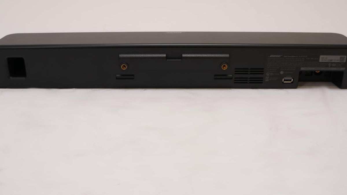 Bose Solo Series II 3-Inch Soundbar with Two Angled Full-Range Drivers, Built-In Dolby, and Front LED Lights (Black) (Renewed)
