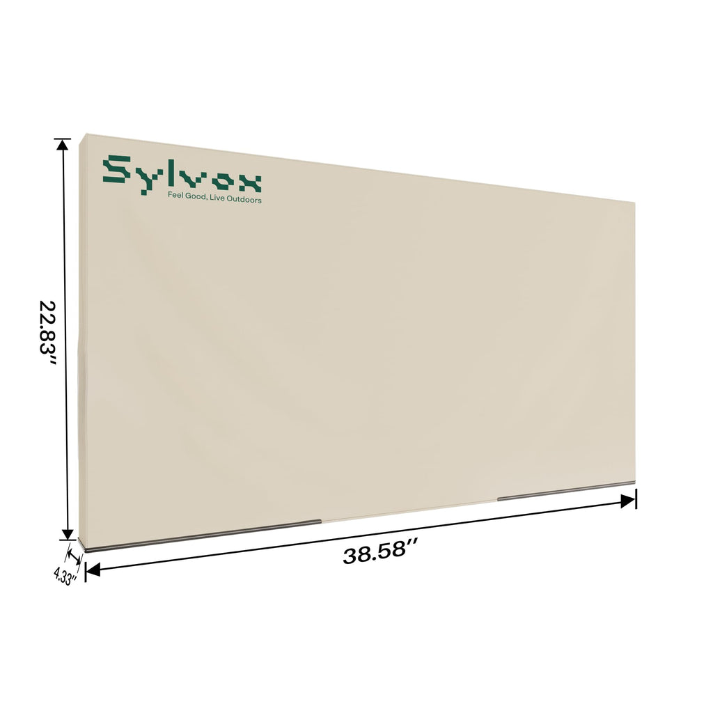 SYLVOX 43" Outdoor TV, Weatherproof TV with Cover, Wall Mount & Soundbar