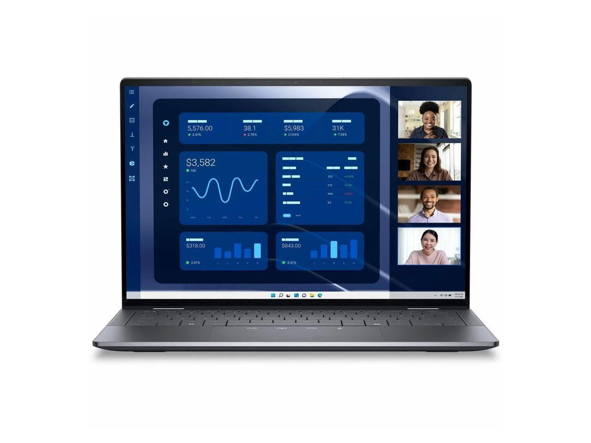 Dell Latitude 9450 2-in-1 Laptop 14" WQXGA(2560x1600) IPS Touchscreen Intel 12-Core Ultra 7 165U vPro 16GB LPDDR5 1TB SSD Thunderbolt 4 Wi-Fi 7 Backlit Keyboard Fingerprint IR Camera Win11 Pro