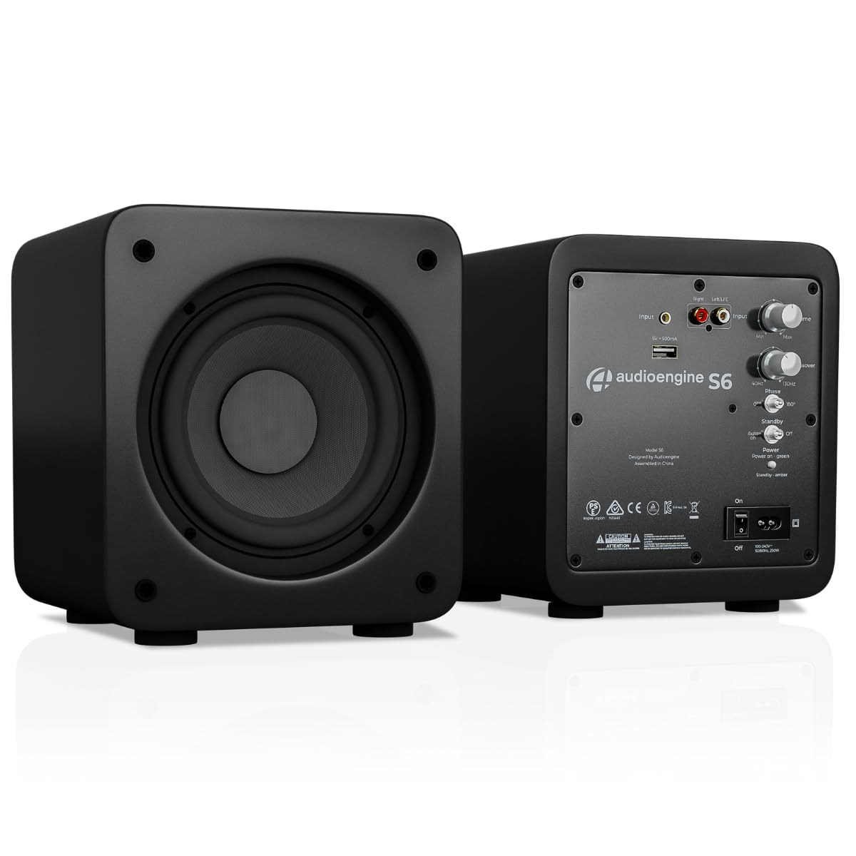 Audioengine S6 Mini Subwoofer – Compact 210W Powered Bass Speaker