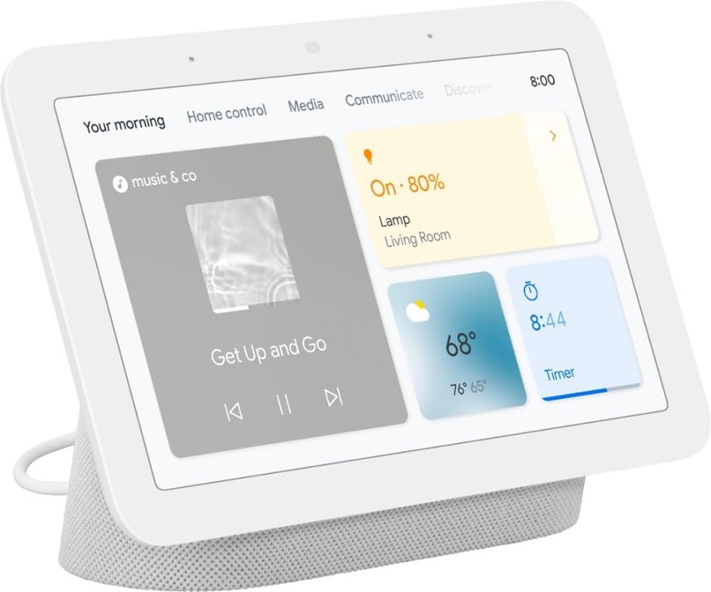 Google Nest Hub 7 Smart Display 2nd Generation with Google Assistant - Charcoal