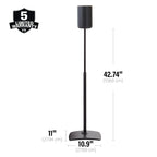 Sanus WSSE1A2-B2 Height-Adjustable Speaker Stands for Sonos Era 100™ (Pair)