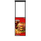 43Inch Window Digital Signage Hanging Advertising Display, 2500nits High Brightness Indoor Digital Signage, CMS/U-Disk Plug&Play, Smart Split Screen, 24/7 Operation, HDMI/USB/WiFi/Android System