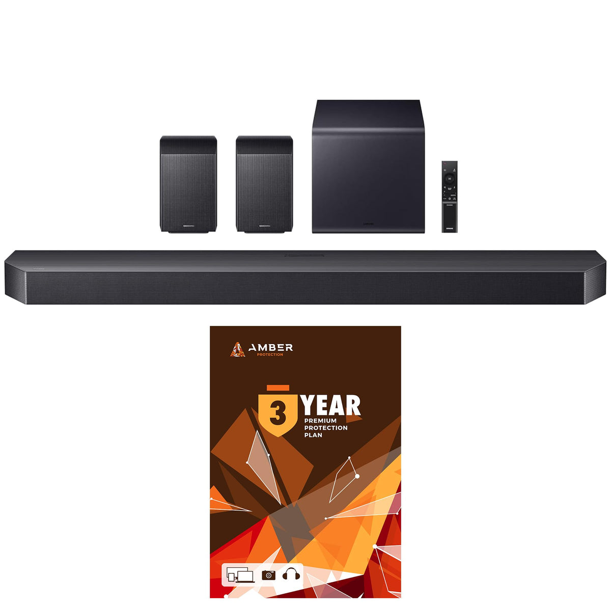 Samsung HW-QS730D 3.1.2ch Soundbar with True Dolby Atmos Sound and 3 Year Amber Protection Plan (2024)