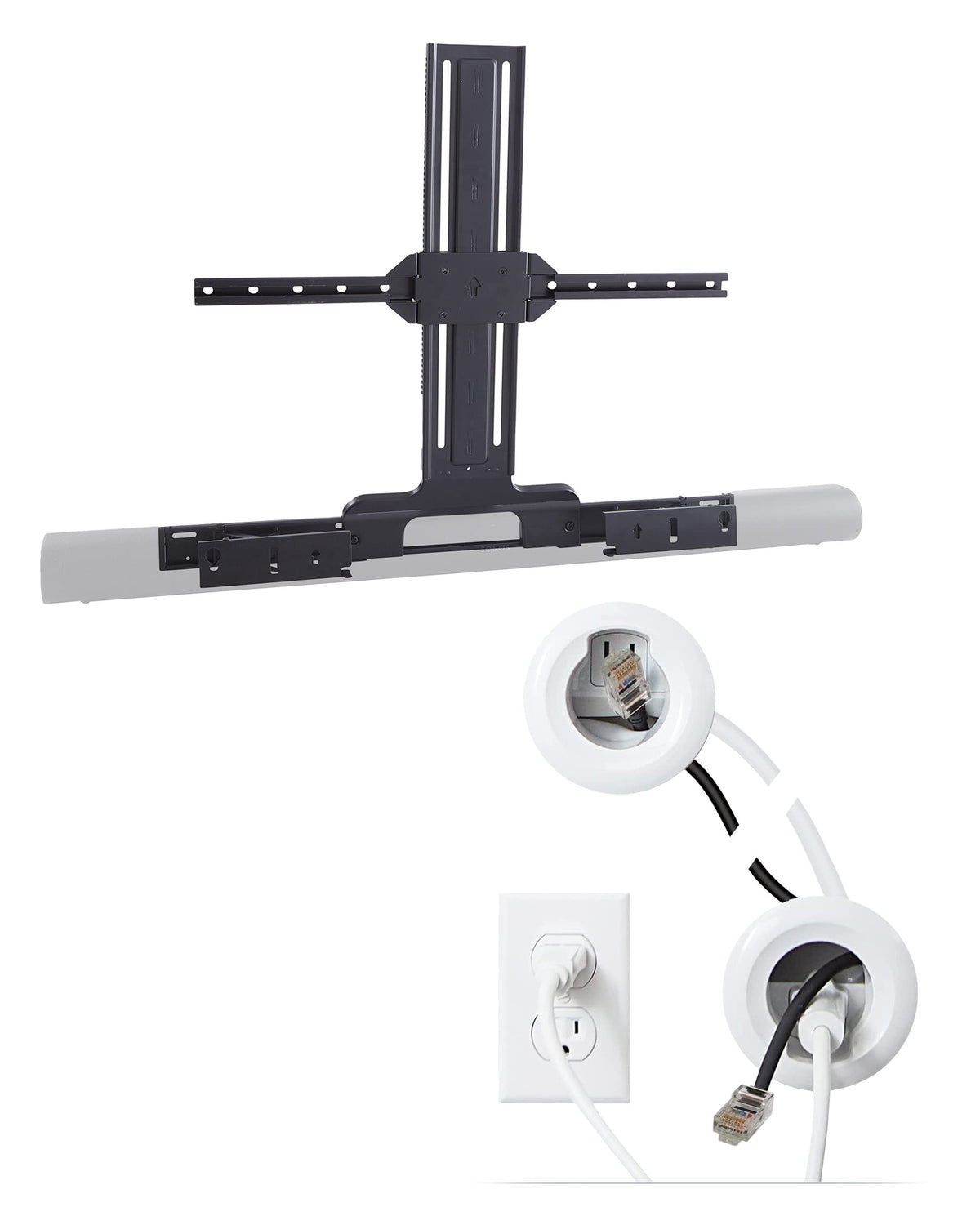 Sanus Soundbar TV Mount Designed for SONOS Arc and in Wall Cable Management Solution