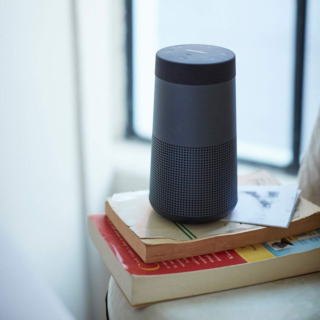 Bose The SoundLink Revolve, The Portable Bluetooth Speaker with 360 Wireless Surround Sound, Triple Black