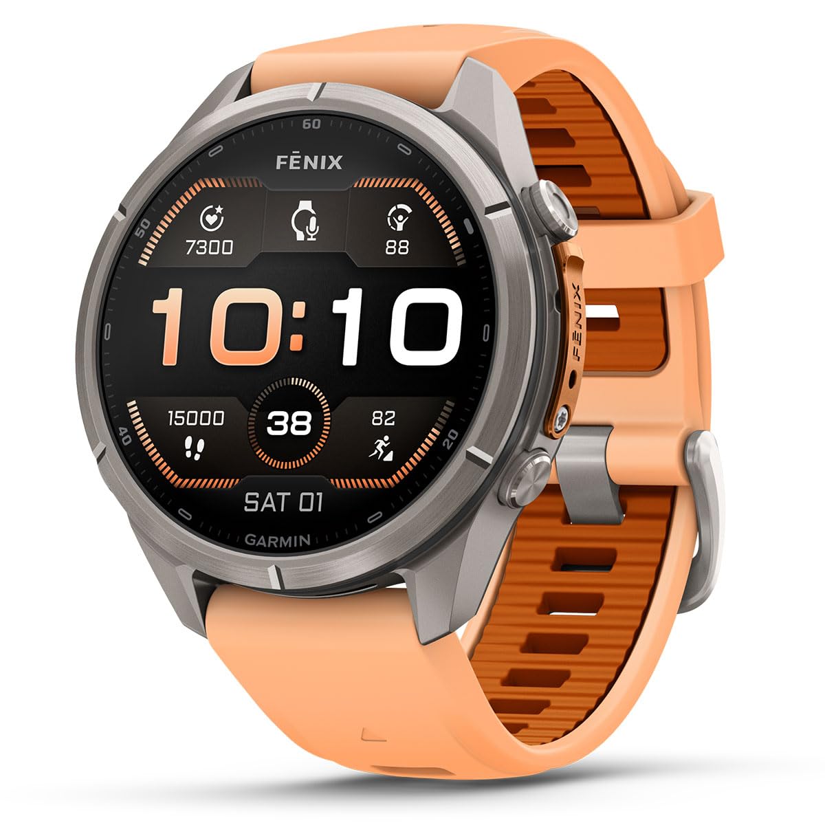 Garmin fenix 9 Pro (Shell Pink/Autumn Orange, 43mm) GPS Watch Gift Box