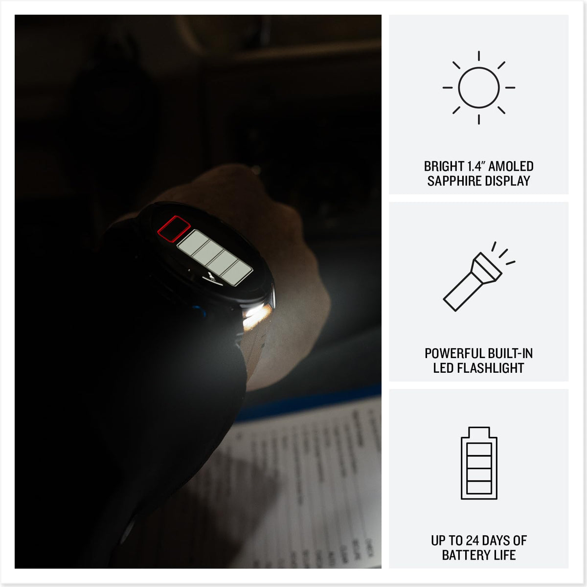Garmin D2™ Mach 2 Pro Carbon Gray DLC Titanium with Chestnut Leather Band