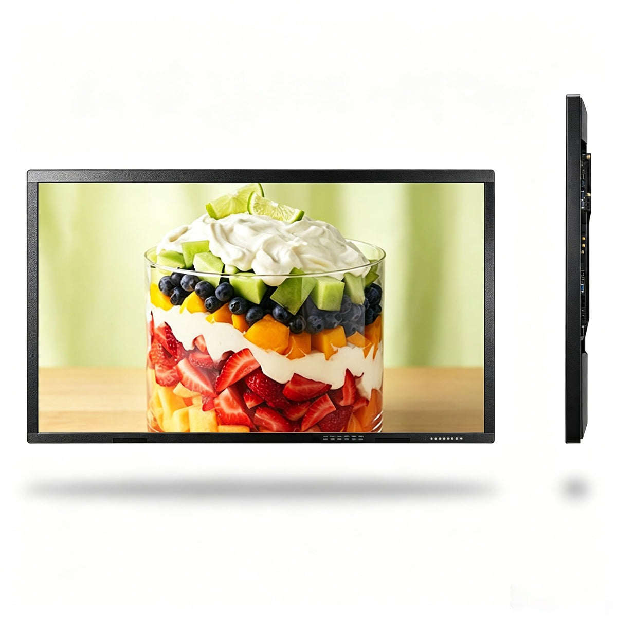 Smart Touch Display for Business Meetings Dual-System Settingse Blue Light Filter 4K IPS Panel Coated with Matte antis-Glare Surface Layer for Office Classrooms(1260 * 770mm/49.6 * 30.31in)
