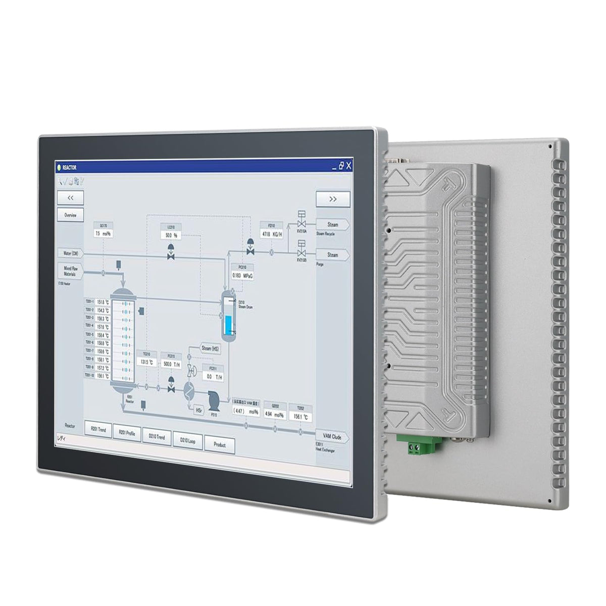 10.4" Industrial Touch Panel PC, Ratio 4:3 Multi-Touchscreen-Monitor,Wall Mounted Touch Screen Panel Computer,WiFi & Built-in Speakers,IP65 Front,Win 10 I5 RAM 8G+256G SSD