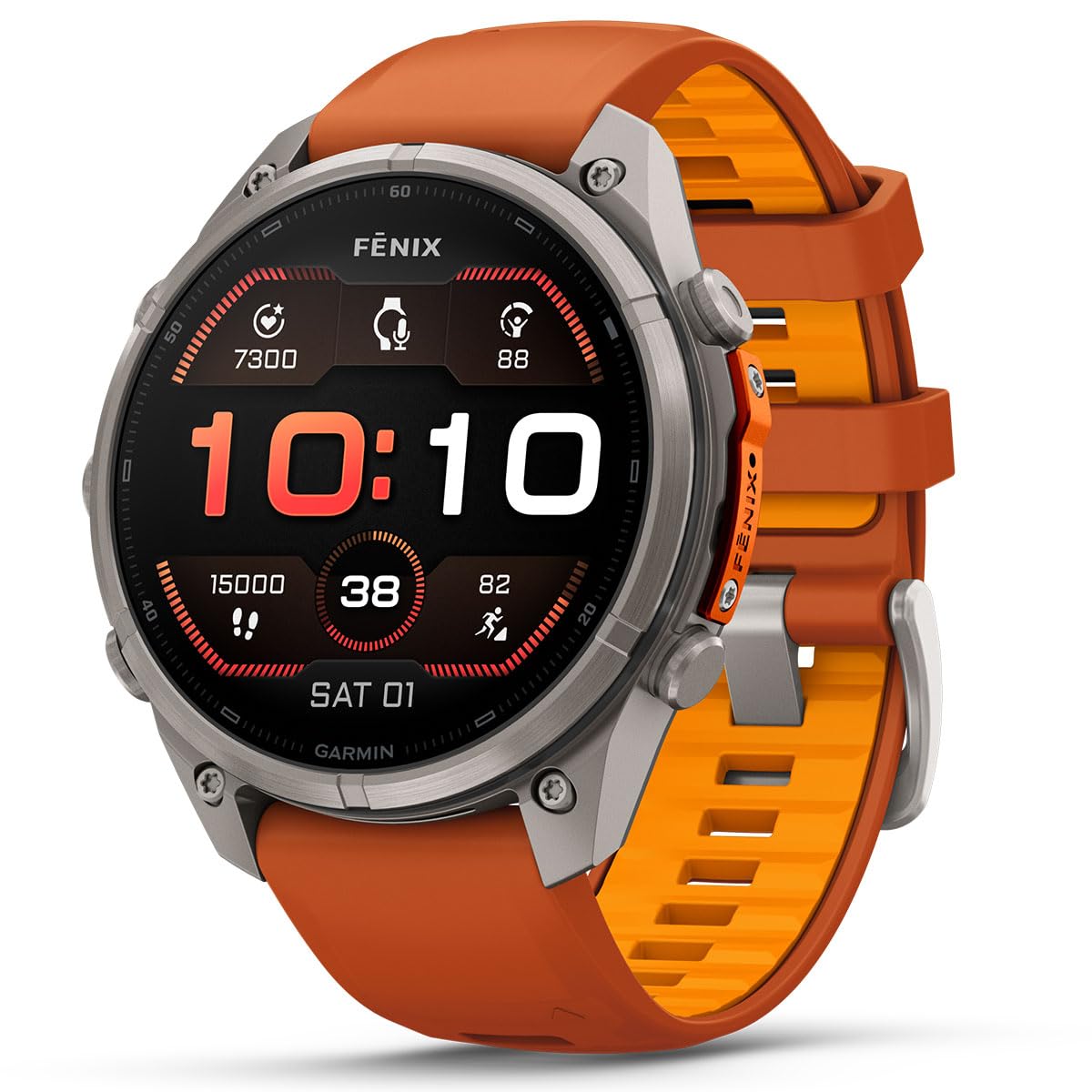 Garmin fenix 9 Pro (Autumn Orange/Spark, 51mm) GPS Watch Gift Box