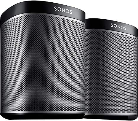 Sonos Play:1 Wi-Fi Speaker - Black, 2-Pack (Renewed)