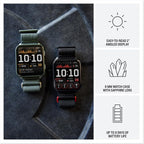 Garmin Venu X1 Premium GPS Smartwatch Black Titanium 010-02980-00 Bundle with Deco Essentials 24mm Milanese Band 3 Pack, Charging Dock and Silicone Dust Cover 3 Pack