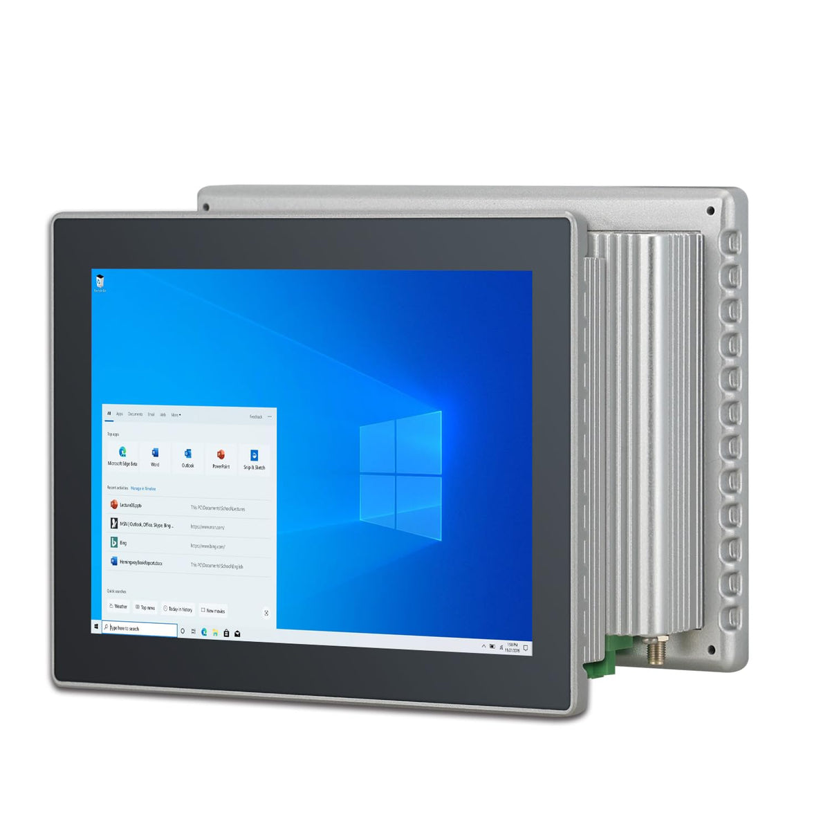 10.4" Industrial Touch Panel PC, Ratio 4:3 Multi-Touchscreen-Monitor,Wall Mounted Touch Screen Panel Computer,WiFi & Built-in Speakers,IP65 Front,Win 10 I5 RAM 8G+256G SSD