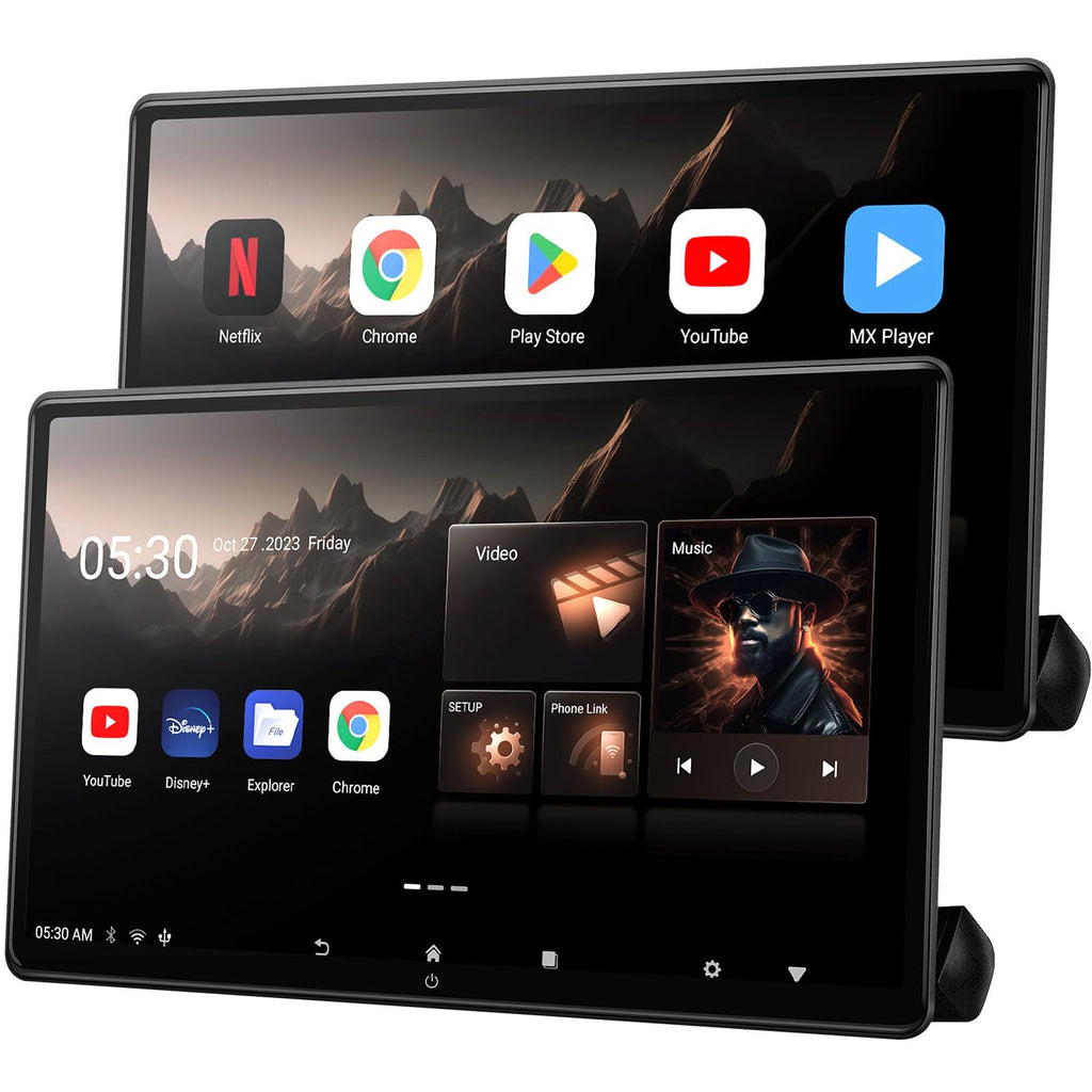 15.6" Android Car TV Headrest Monitor for Cars,Support Phone Mirror/WiFi