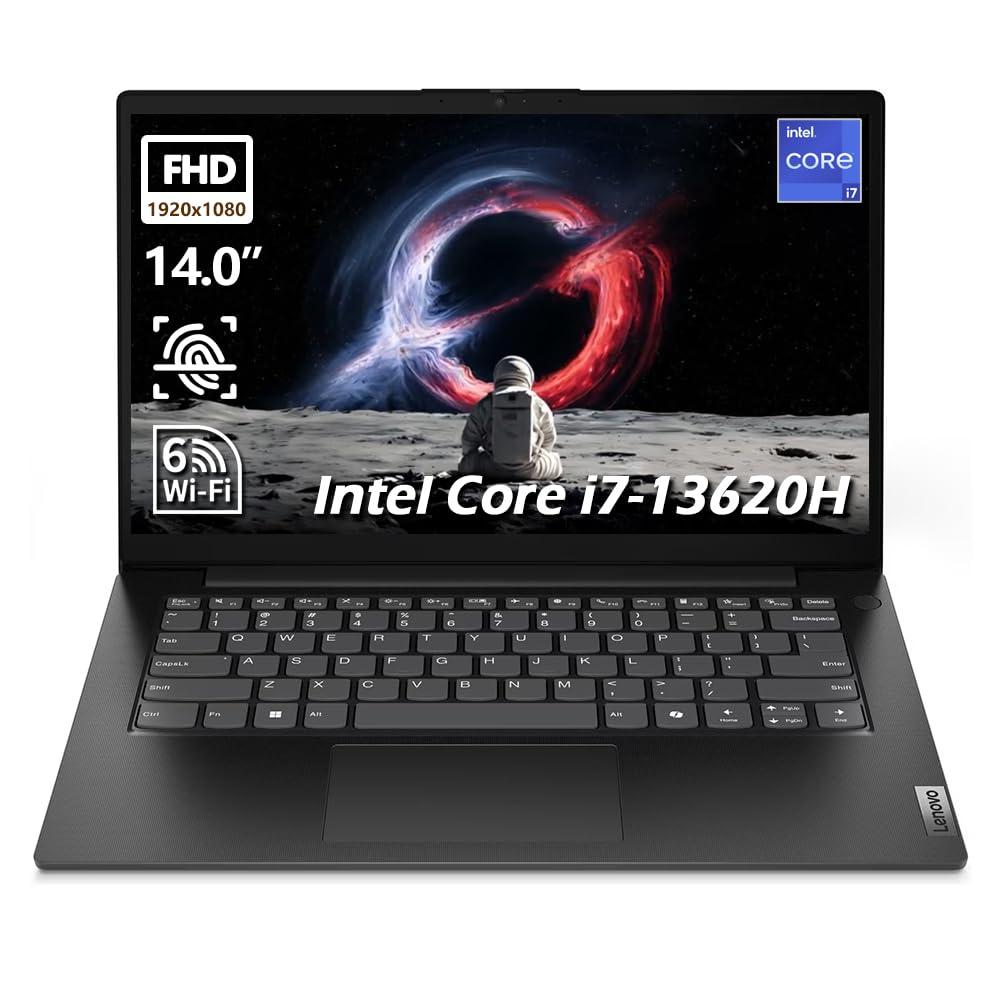 Lenovo V14 G5 Hybrid Work Laptop - 14" FHD Display - Core 7-240H - 16GB Memory - 512GB Storage - Integrated UHD Graphics - Windows 11 Home - Business Black
