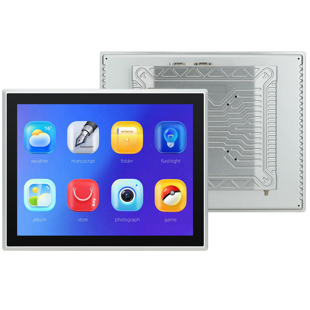 15.6-Inch Industrial Embedded Panel PC, Ratio 16:9 Multi-Touchscreen-Monitor,Industrial Touch Screen Panel Computer,WiFi & Built-in Speakers,IP65 Front,Win 10 I5 RAM 8G+256G SSD