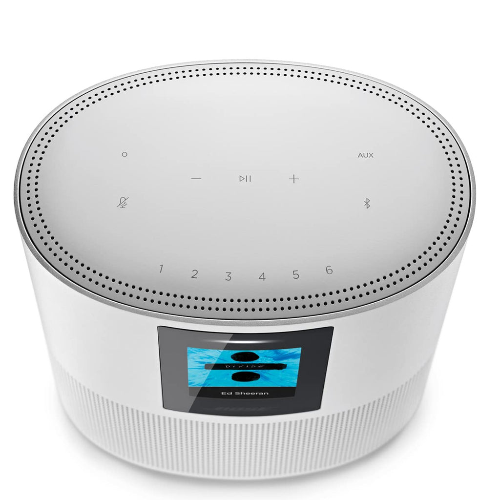 Bose Home Speaker 500: Smart Bluetooth Speaker with Alexa Voice Control Built-in, Silver
