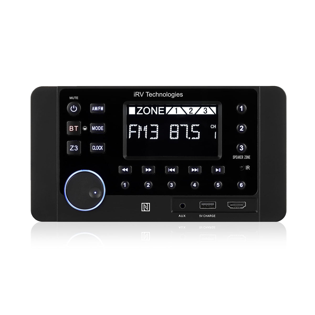 IRV Technologies 215W Mechless 3 Zones RV Radio Wall Mount Stereo - iRVHP3