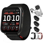 Garmin Venu X1 Premium GPS Smartwatch Black Titanium 010-02980-00 Bundle with Deco Essentials 24mm Milanese Band 3 Pack, Charging Dock and Silicone Dust Cover 3 Pack