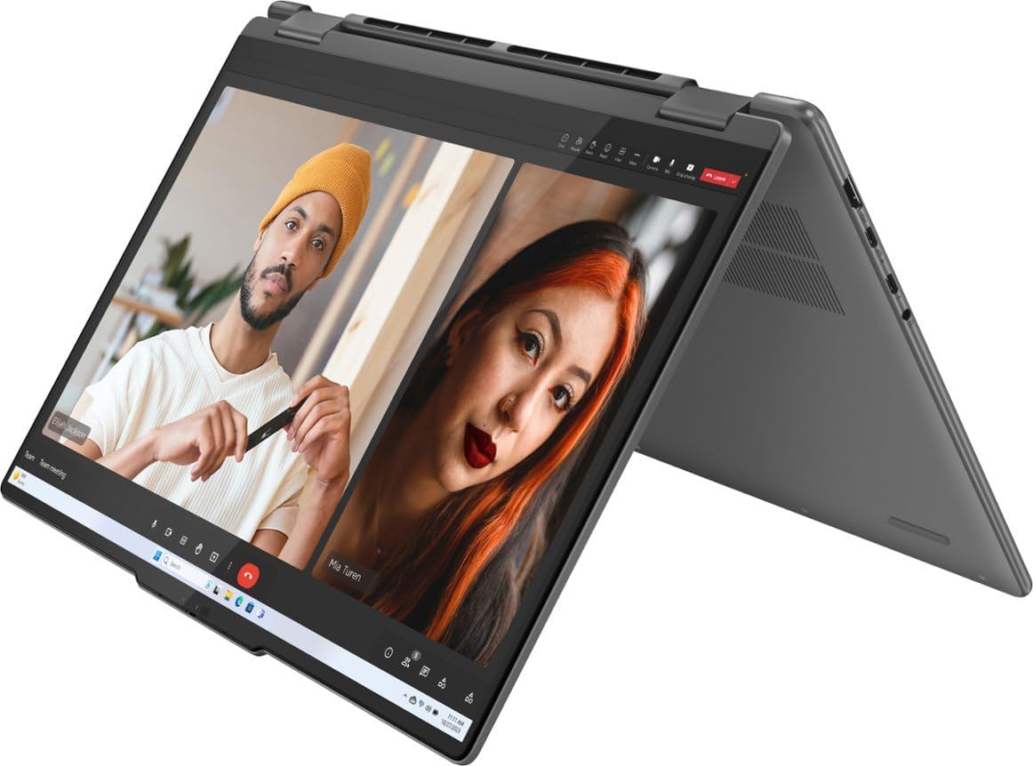 Lenovo Yoga 7 83DL 2-in-1 Laptop 16" WUXGA IPS Touchscreen 12-Core Intel Ultra 7 155U 16GB LPDDR5 1TB SSD Intel Graphics Thunderbolt 4 Wi-Fi 6E Backlit Keyboard Fingerprint Win11 Pro w/ONT 32GB USB