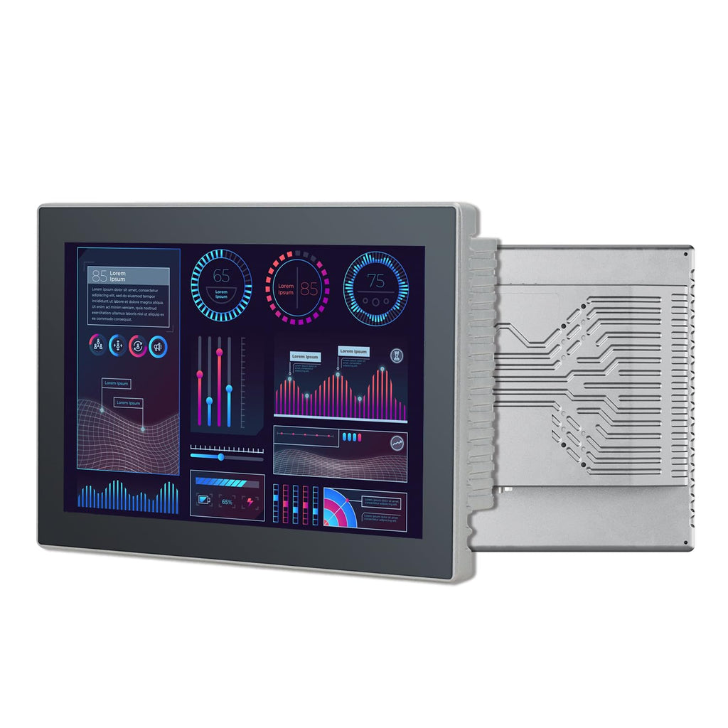 10.4" Industrial Touch Panel PC, Ratio 4:3 Multi-Touchscreen-Monitor,Wall Mounted Touch Screen Panel Computer,WiFi & Built-in Speakers,IP65 Front,Win 10 I5 RAM 8G+256G SSD