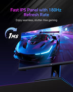 KTC 24 Inch Gaming Monitor 180Hz - 1440P Computer Monitors, Fast IPS H24T7