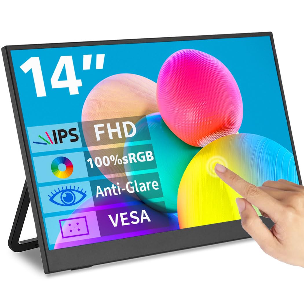 17.3" 4K Portable Monitor Touchscreen, 120Hz UHD Gaming Display 3840x2160 with MPP Stylus Support, 100% DCI-P3, HDMI 2.1 USB-C, VESA External Screen for Laptop Console PC