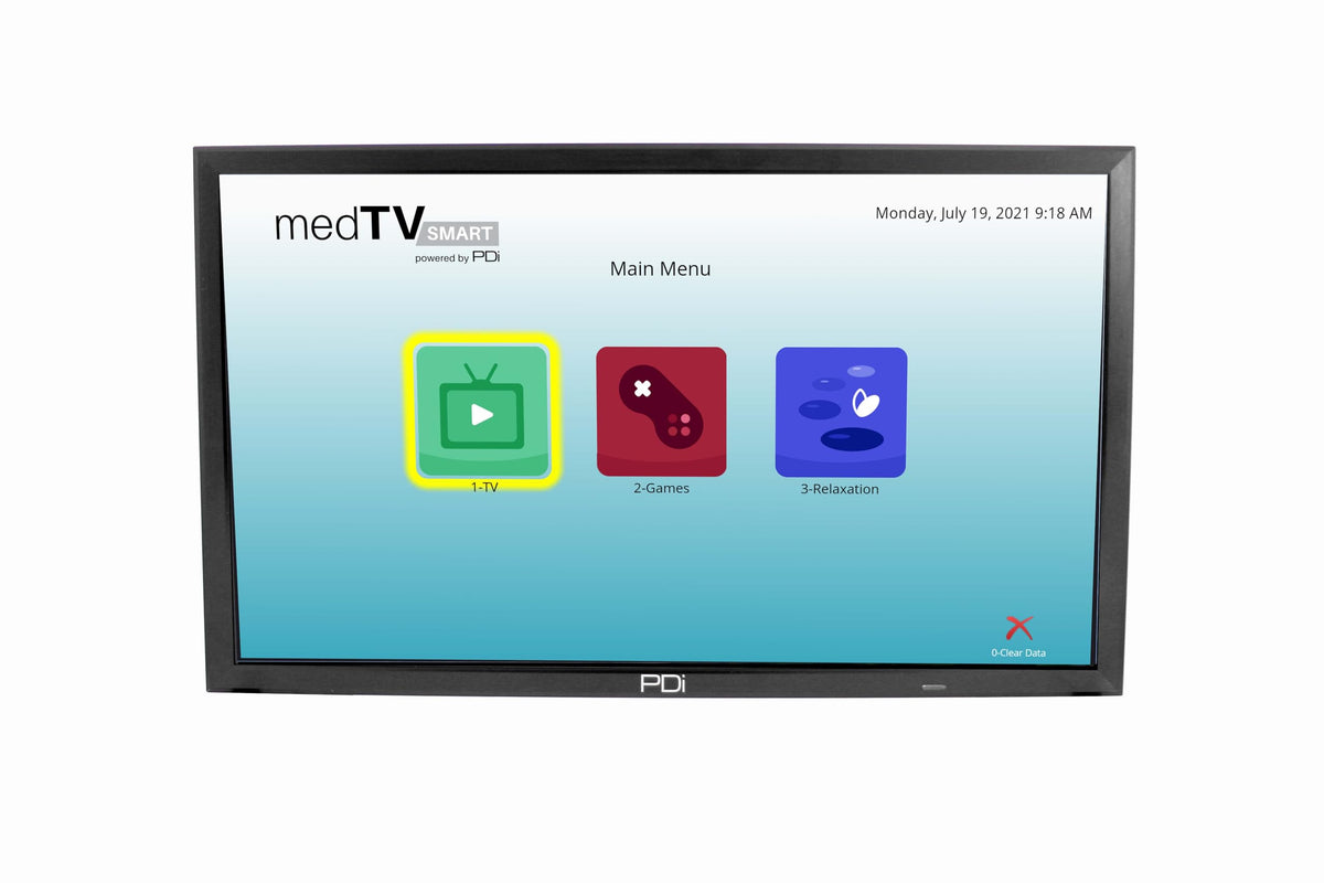 PDI 43" A-Series Smart HDTV Hospital Display