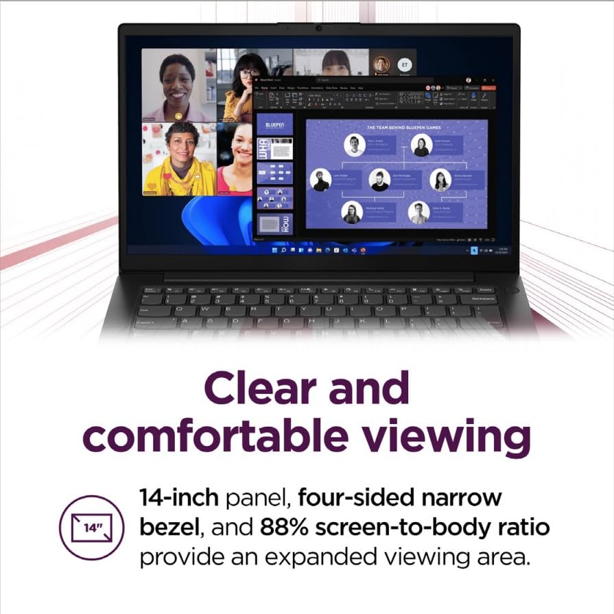 Lenovo V14 G5 Hybrid Work Laptop - 14" FHD Display - Core 7-240H - 16GB Memory - 512GB Storage - Integrated UHD Graphics - Windows 11 Home - Business Black