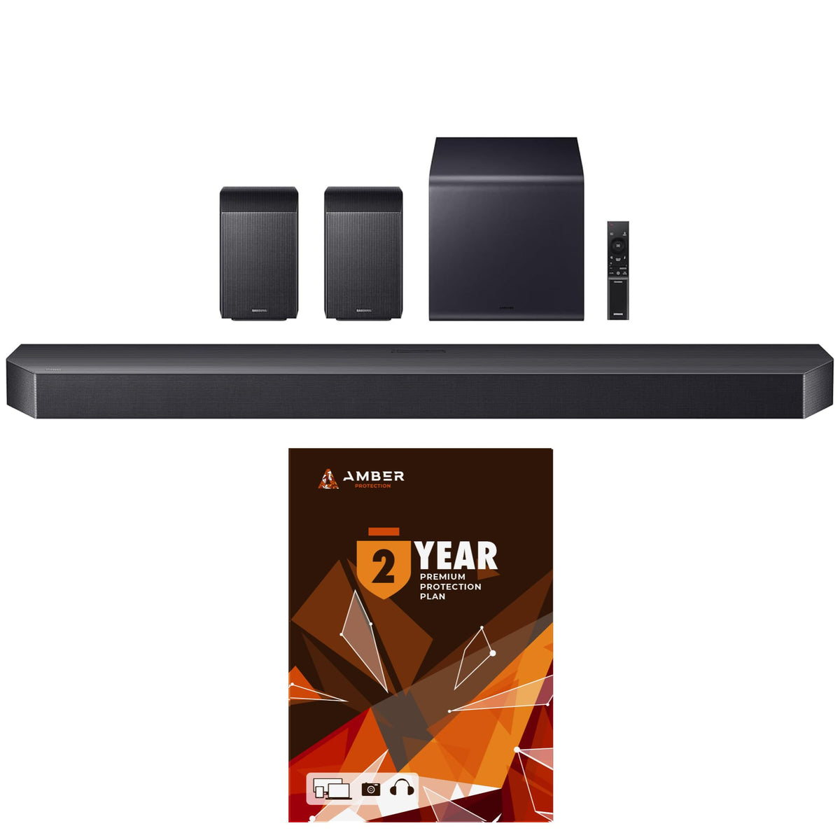 Samsung HW-QS730D 3.1.2ch Soundbar with True Dolby Atmos Sound and 3 Year Amber Protection Plan (2024)