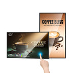 43 inch Wall Mount Digital Signage, FHD Touchscreen 43" Monitor Android 14