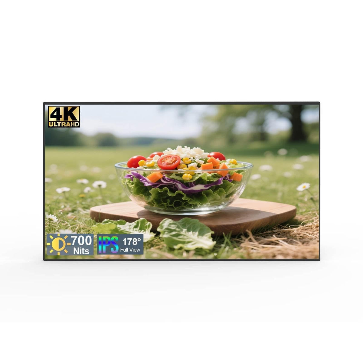 43inch Touchscreen Digital Display, 700nit High Brightness Digital Signage, CMS/U-Disk Plug&Play, Slim Fit Frameless LCD Monitor, Smart Split Screen, 24/7 Timer Switch, Built-in Speaker