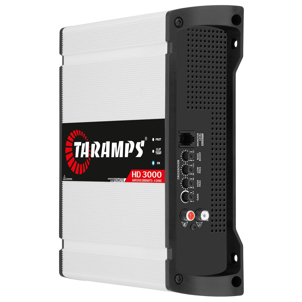 Taramps 900890 Class D HD 3000 Watt RMS 4 Ohms Automotive Sound Systems Mono Full Range Speaker Amplifier with Built In Thermal Management Fan